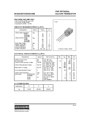 Datasheet BC557 manufacturer Fairchild